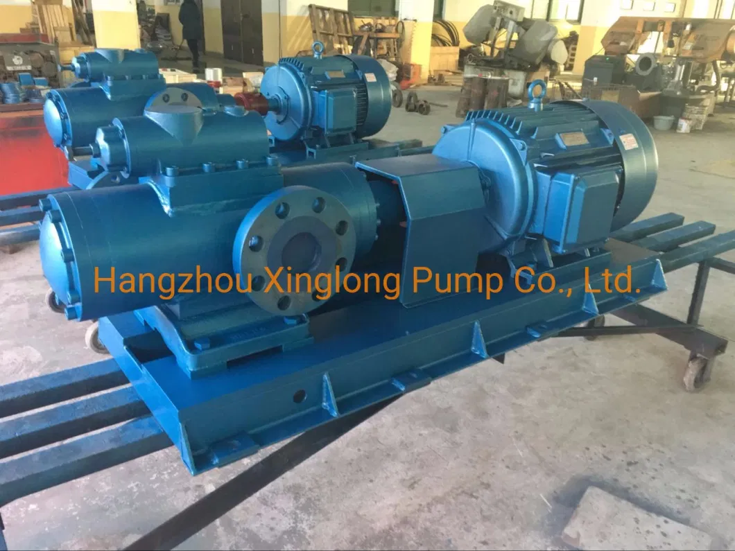 Heated Asphalt Bitumen Triple Steam Jacketing Three Screw Pump