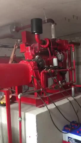 Pompe à incendie centrifuge à turbine verticale diesel à moteur approuvée par FM homologuée UL, pompe à eau de lutte contre l'incendie diesel verticale, pompe à incendie de puisard verticale haute capacité